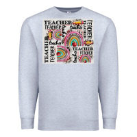 Heather Grey teacher tumbler Premium Sweatshirt - CowGirlArtShop