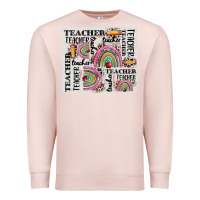 Pale Pink teacher tumbler Premium Sweatshirt - CowGirlArtShop