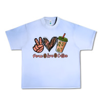 Grape Ice peace love coffee Urban Heavy Tee - NancyCooperArtShop