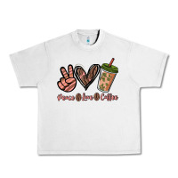 Lunar Rock peace love coffee Urban Heavy Tee - NancyCooperArtShop