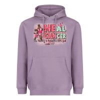 Lavender heal cancer luke 1 37 Heavyweight Hoodie - CowGirlArtShop