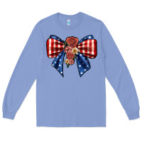 Colony Blue bow Long Sleeve Tee - JahusDesignShop