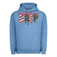 Pigment Pebble Blue candy cane drip Urban Hoodie - FaDigitalArtStudio
