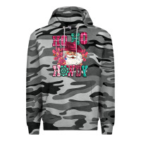 Slate Camo ho ho howdy santa pink christmas Premium Hoodie - CowGirlArtShop