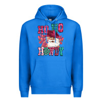 True Royal ho ho howdy santa pink christmas Premium Hoodie - CowGirlArtShop