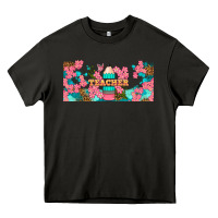 Asphalt teacher floral pencil libbey glass Heavy Core Tee - BundleAndBundleShop