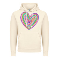 Vintage Artic valentine's day colorful heart Vintage Hoodie - MaliasSmallBusiness