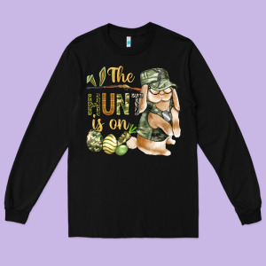 The Hunt Is On Long Sleeve Tee Designed By Bundleandbundleshop