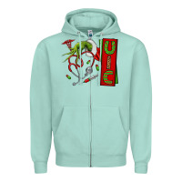 Seafoam Christmas Character Zipper Hoodie - NancyCooperArtShop