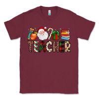 Burgundy teacher christmas Classic Tee - JahusDesignShop