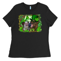 Black st. patricks day heifers Ladies Tee - RanaPortraitStore