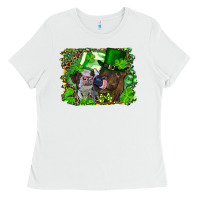 White st. patricks day heifers Ladies Tee - RanaPortraitStore