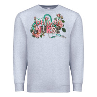 Heather Grey blessed nurse Premium Sweatshirt - CowGirlArtShop