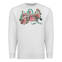 Oatmeal Heather blessed nurse Premium Sweatshirt - CowGirlArtShop