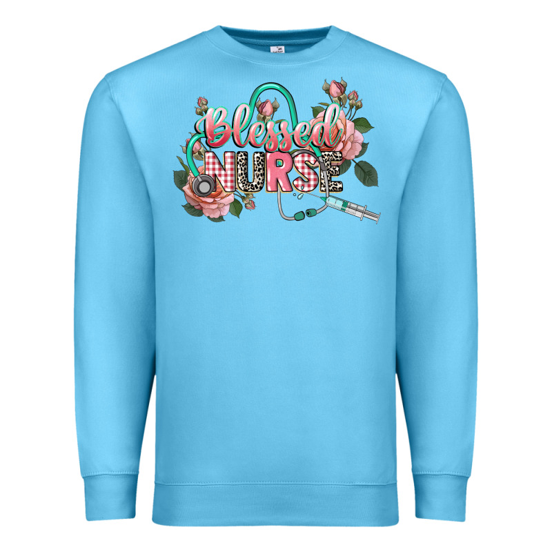Blessed Nurse Premium Sweatshirt by CowGirlArtShop | Teevron