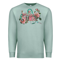 Seafoam blessed nurse Premium Sweatshirt - CowGirlArtShop