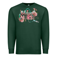 Sports Green blessed nurse Premium Sweatshirt - CowGirlArtShop