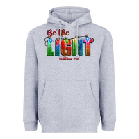 Heather Grey be the light matthew 5 14 Heavyweight Hoodie - CowGirlArtShop