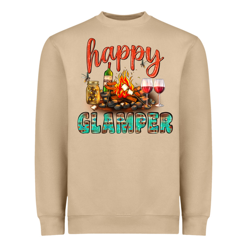 Happy Glamper Camp Heavyweight Sweatshirt by BundleAndBundleShop | Teevron