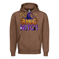 Chestnut Basic Witch Zipper Hoodie - texasbilliewilder