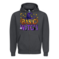 Smoke Basic Witch Zipper Hoodie - texasbilliewilder