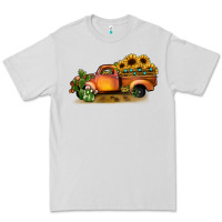 Dove Grey sunflower truck Premium Tee - JahusDesignShop