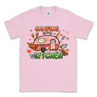 Bubblegum Pink camping is my kitchen Classic Tee - NancyCooperArtShop