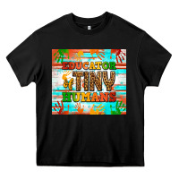 Black educator of tiny humans tumbler Heavy Core Tee - BundleAndBundleShop