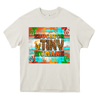 Cream educator of tiny humans tumbler Heavy Core Tee - BundleAndBundleShop