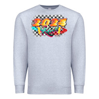 Heather Grey Race 2024 Premium Sweatshirt - CowGirlArtShop