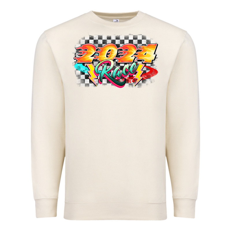 Race 2024 Premium Sweatshirt by CowGirlArtShop | Teevron