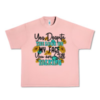 Salmon you despite the lok on my face you are still talki Urban Heavy Tee - MaliasSmallBusiness