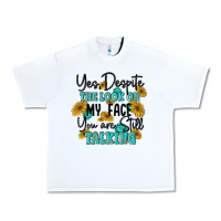 White you despite the lok on my face you are still talki Urban Heavy Tee - MaliasSmallBusiness