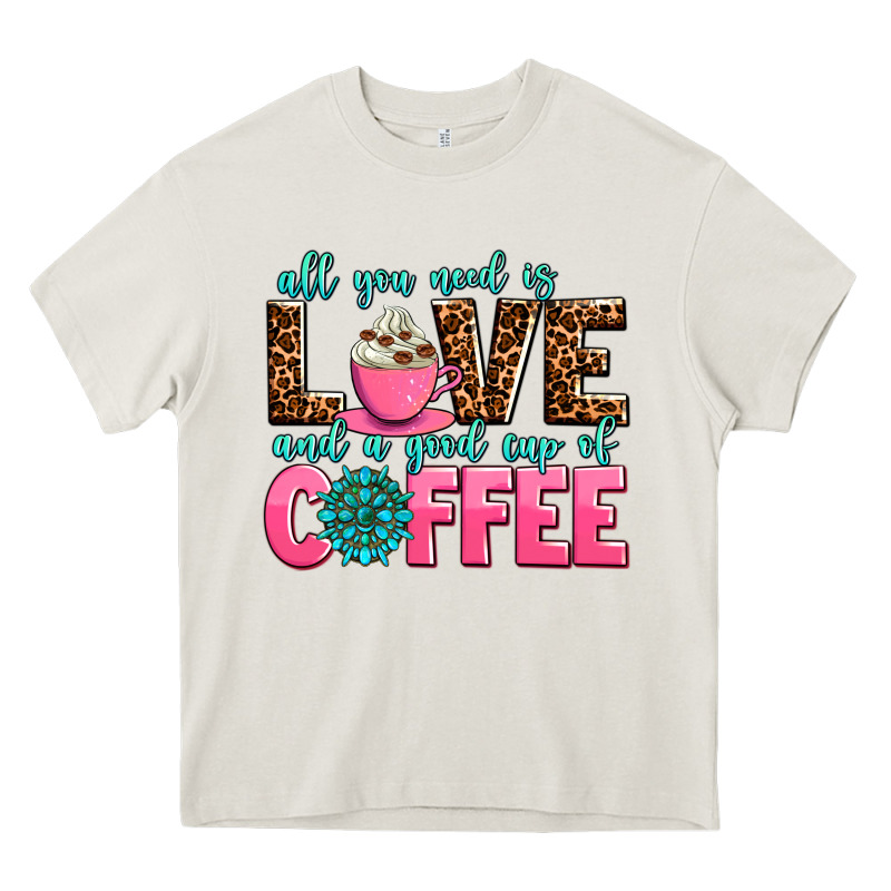 All You Need Is Love And A Good Cup Of Coffee Heavy Core Tee by AdoDesignShop | Teevron