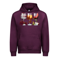 Mauve Wine hallothanksmas halloween thanksgiving  christmas wine Urban Hoodie - FaDigitalArtStudio