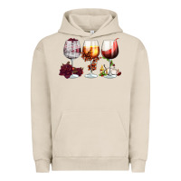 Pigment French Oak hallothanksmas halloween thanksgiving  christmas wine Urban Hoodie - FaDigitalArtStudio