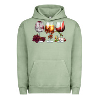 Pigment Oil Green hallothanksmas halloween thanksgiving  christmas wine Urban Hoodie - FaDigitalArtStudio