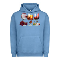 Pigment Pebble Blue hallothanksmas halloween thanksgiving  christmas wine Urban Hoodie - FaDigitalArtStudio