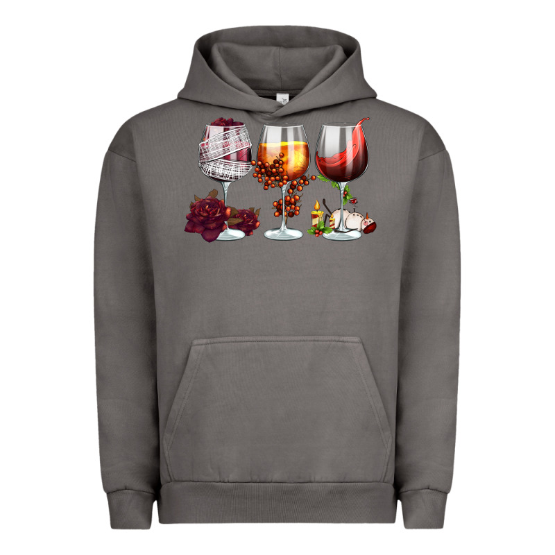 Hallothanksmas Halloween Thanksgiving  Christmas Wine Urban Hoodie by FaDigitalArtStudio | Teevron