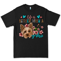 Black life is better with a yorkie Premium Tee - Jasminsmagicworld