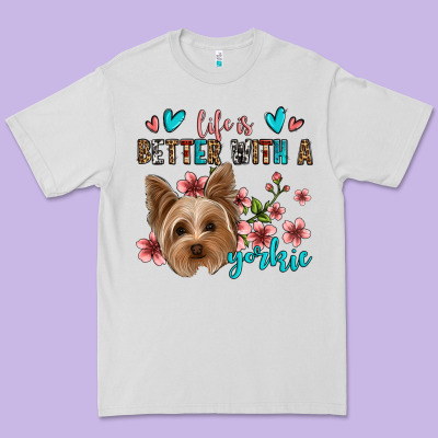 Life Is Better With A Yorkie Premium Tee Designed By Jasminsmagicworld
