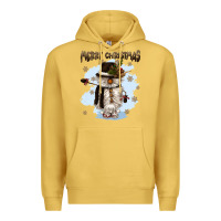Antique Gold merry christmas snowman Premium Hoodie - CowGirlArtShop