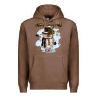 Chestnut merry christmas snowman Premium Hoodie - CowGirlArtShop