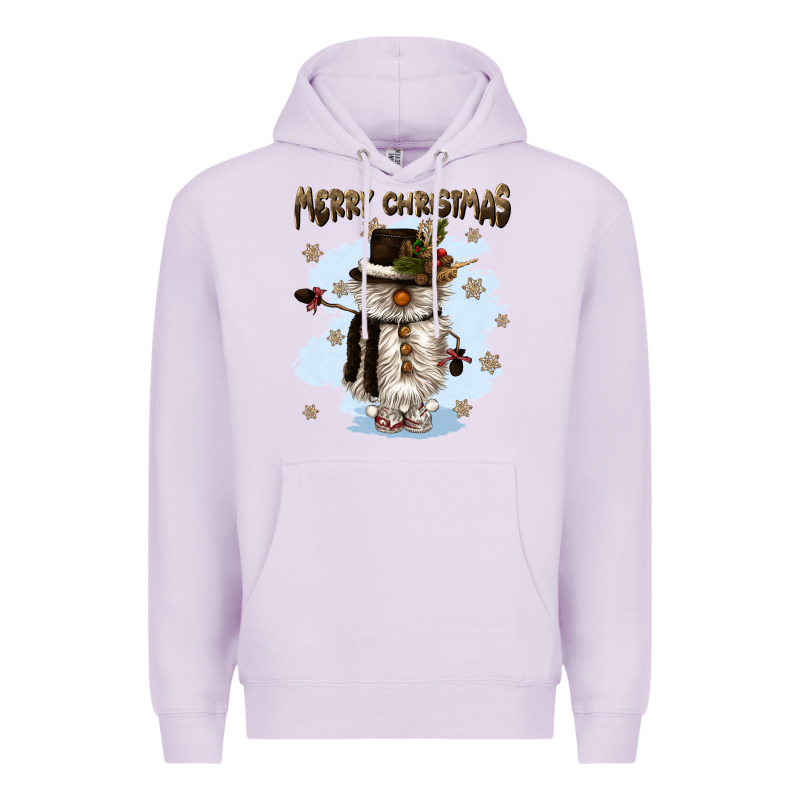 Merry Christmas Snowman Premium Hoodie by CowGirlArtShop | Teevron