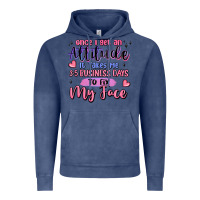 Vintage Denim once i get an attitude Vintage Hoodie - MaliasSmallBusiness