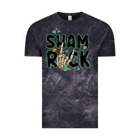 Cloud Black sham rock Vintage Tee - MaliasSmallBusiness