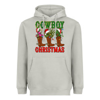 Moon Dust cowboy christmas boots cactus Heavyweight Hoodie - CowGirlArtShop
