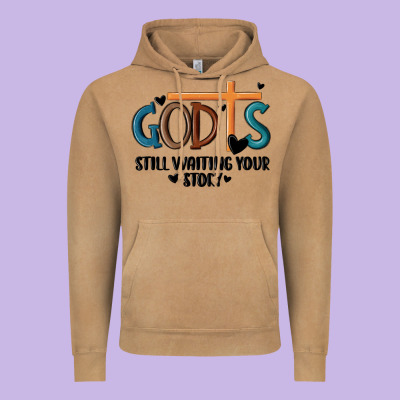 God Is Still Waiting Your Story Vintage Hoodie Designed By Maliassmallbusiness