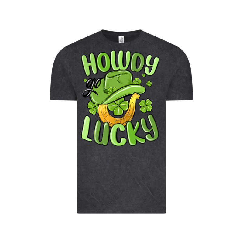 Howdy Go Lucky St Patrics Day Vintage Tee by MaliasSmallBusiness | Teevron