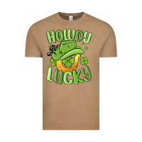 Vintage Coffee howdy go lucky st patrics day Vintage Tee - MaliasSmallBusiness